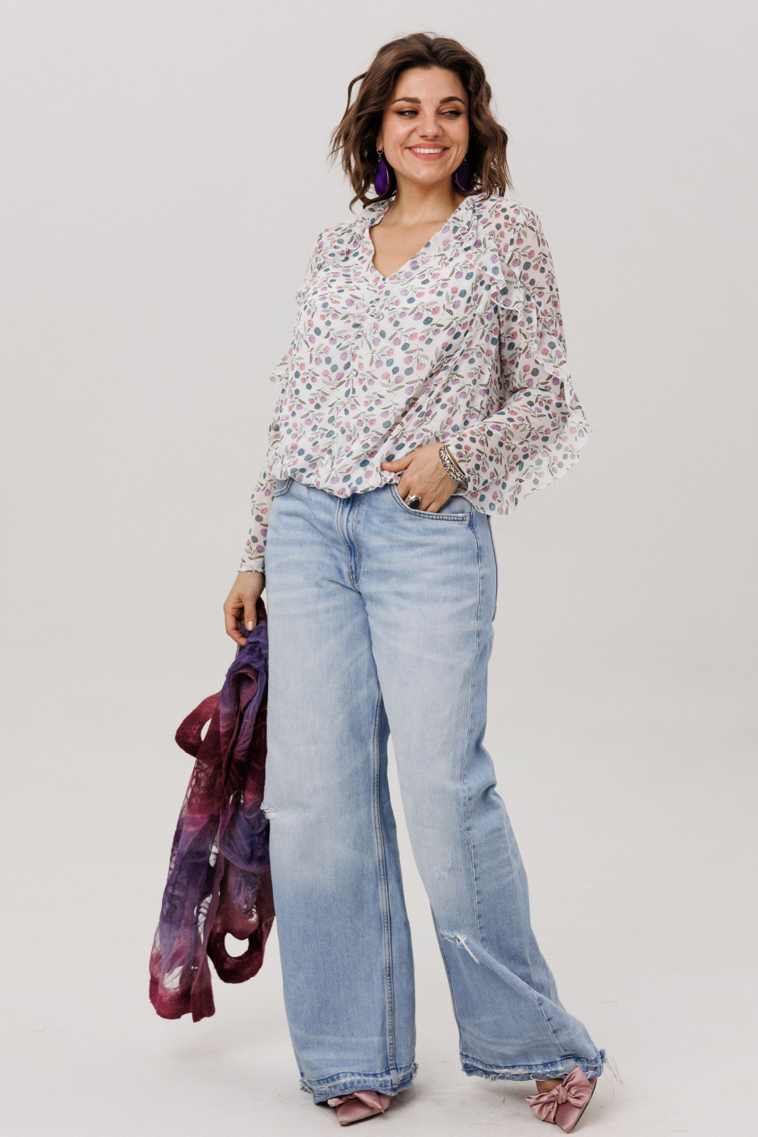 Блузка ANELLI LAUREL 1807 клевер