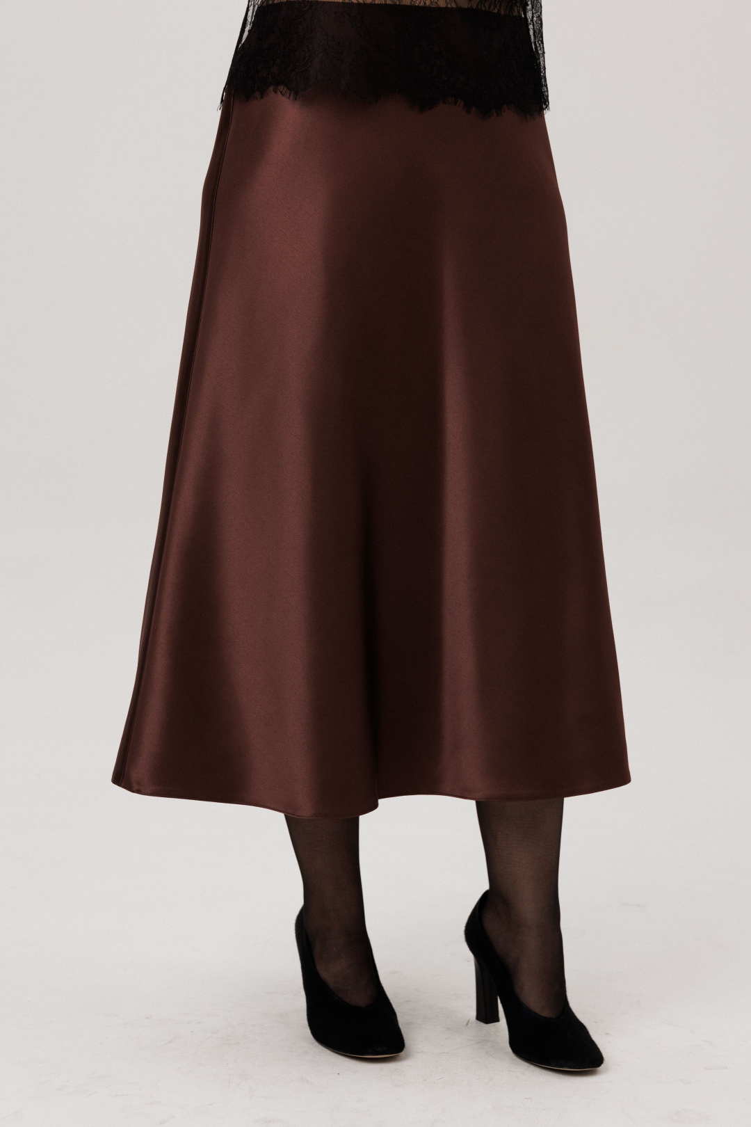 Юбка ANELLI LAUREL 1808 горький шоколад - фото 3