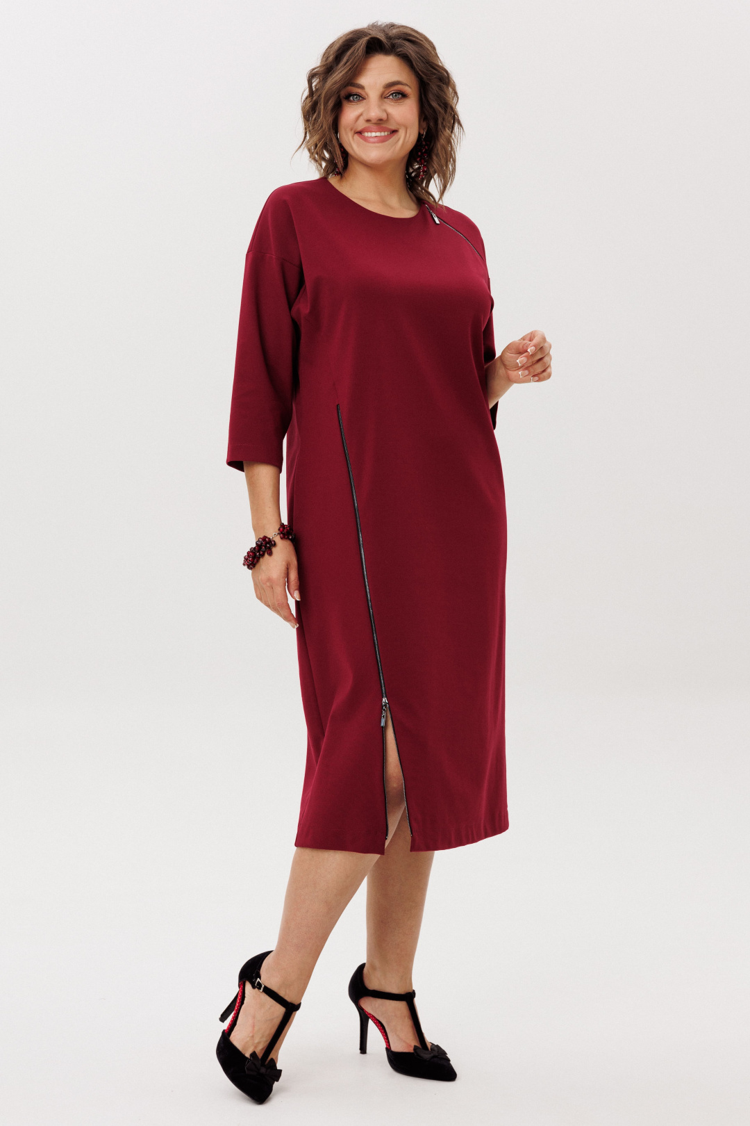 Платье ANELLI LAUREL 58 гранатовый закат - фото 1