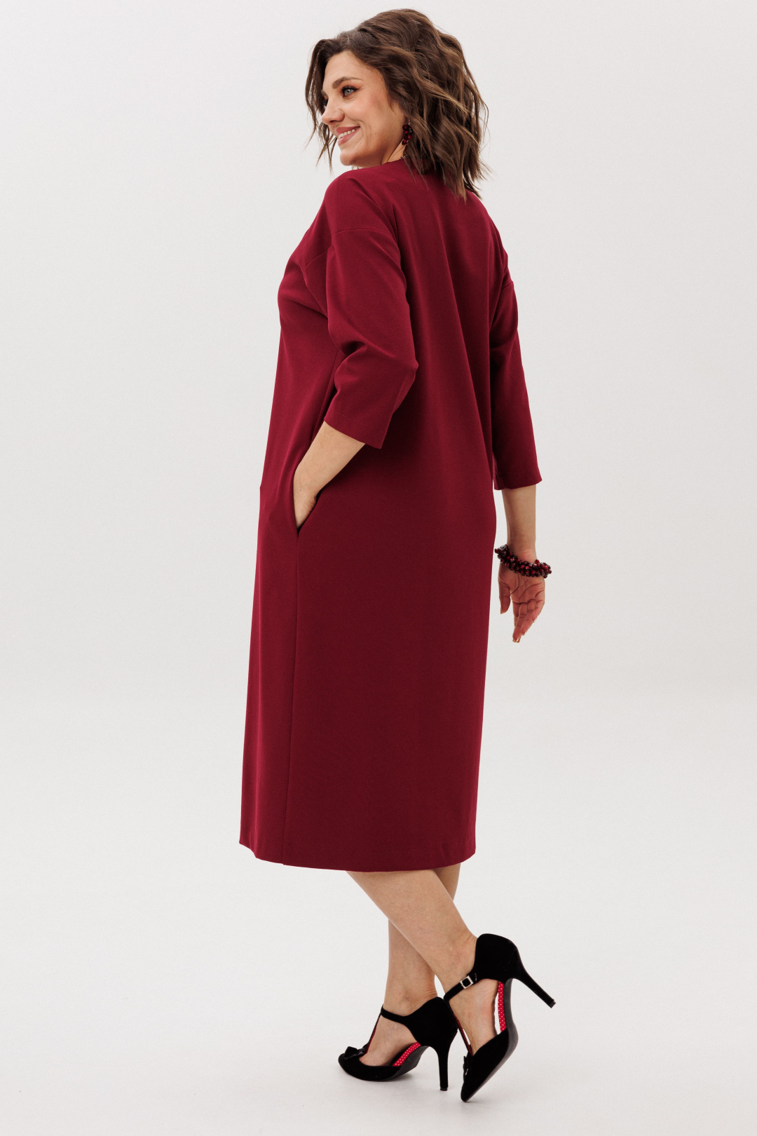 Платье ANELLI LAUREL 58 гранатовый закат - фото 3