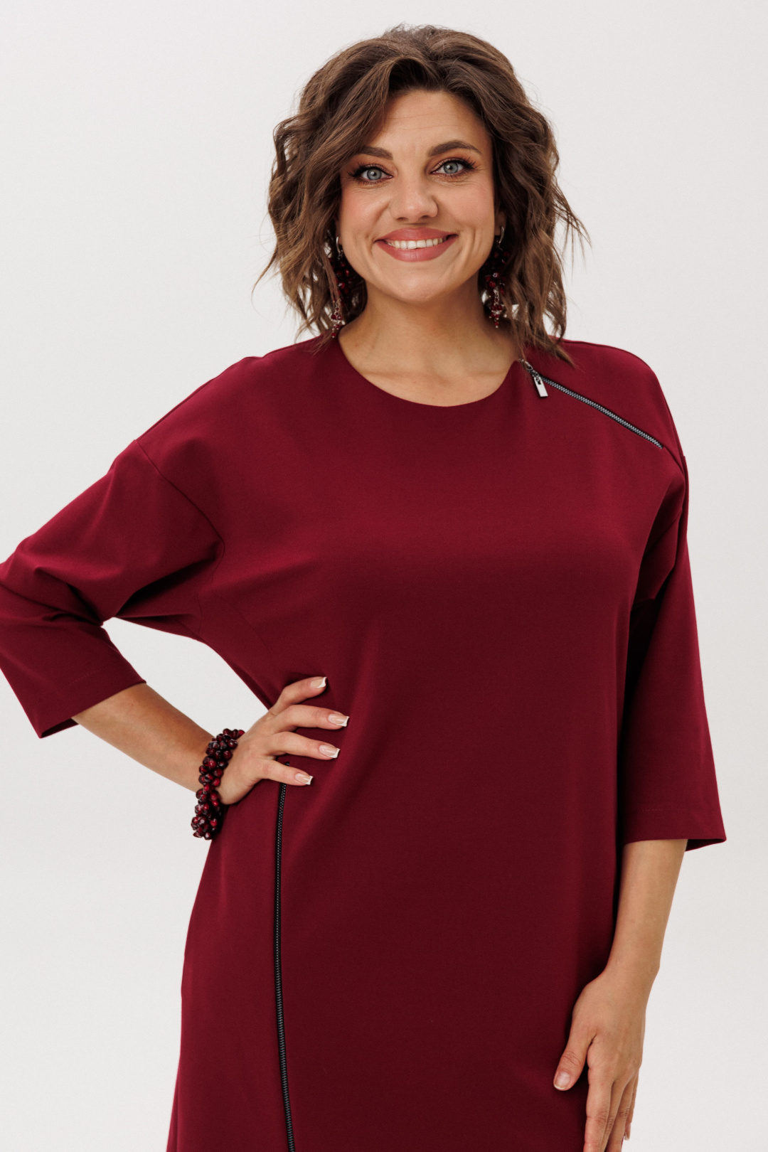 Платье ANELLI LAUREL 58 гранатовый закат - фото 4