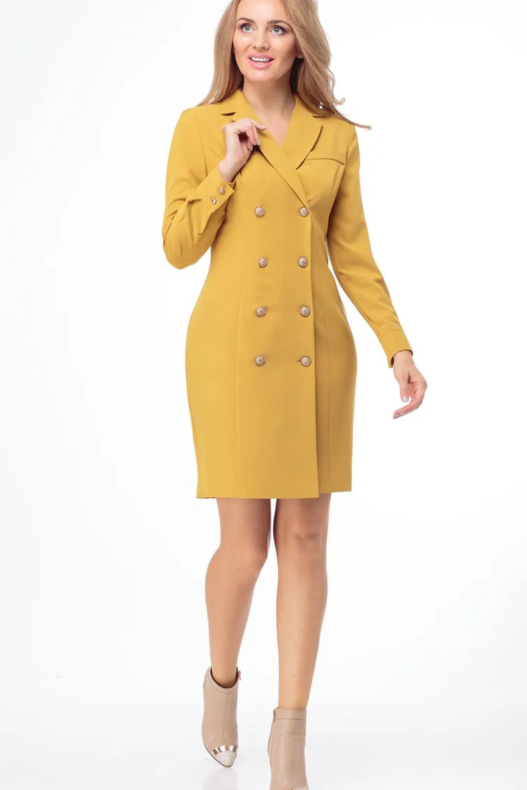Платье ANELLI LAUREL 740 горчица