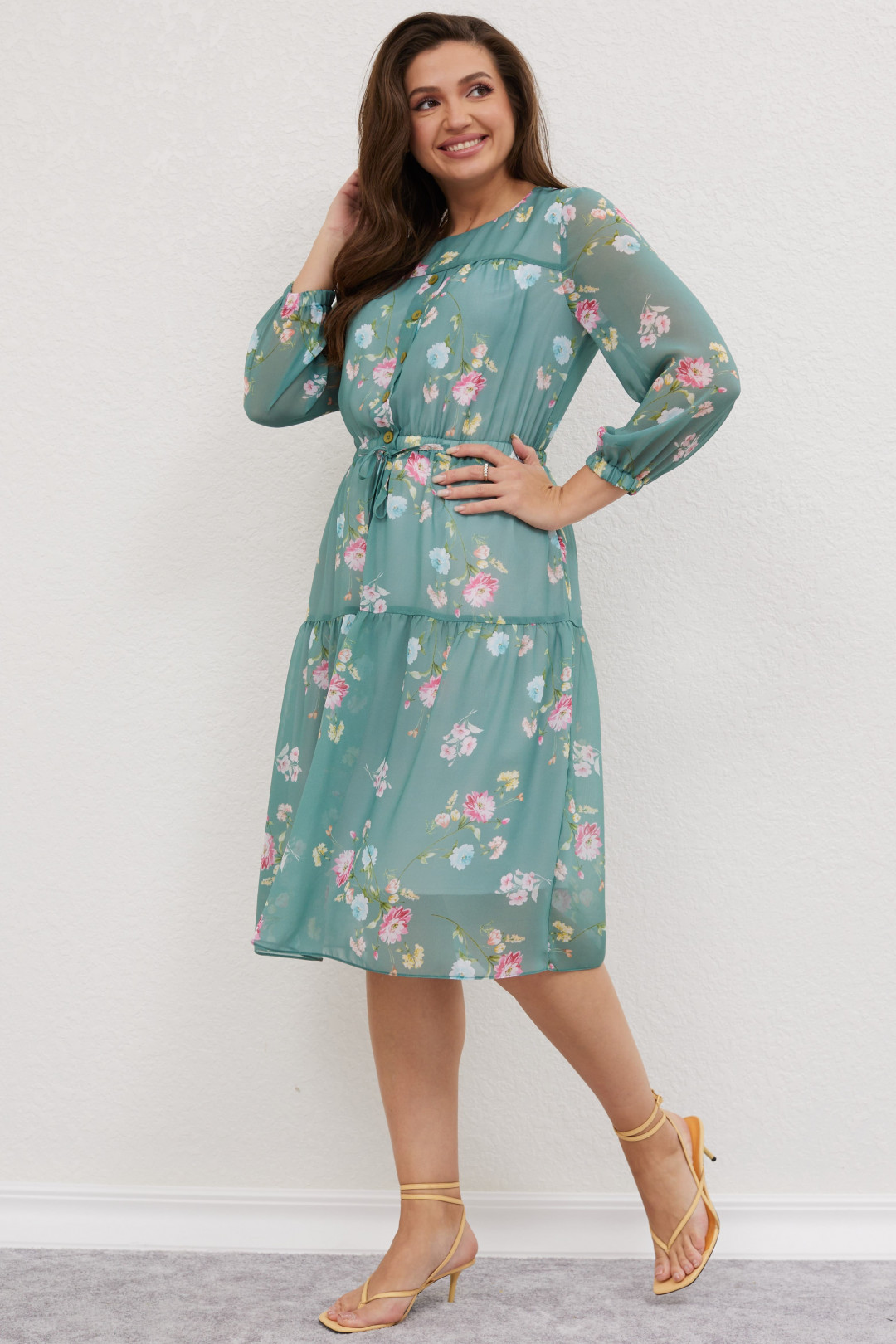 Платье MISLANA WOMEN 616 светлая бирюза