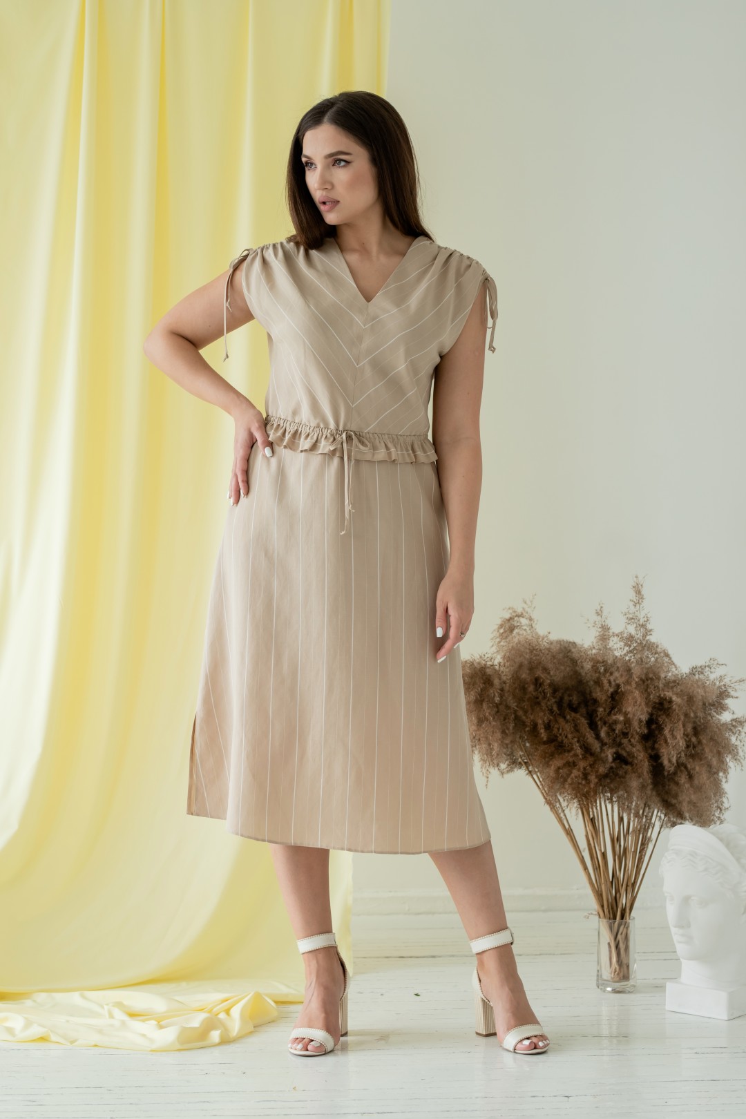 Платье MISLANA WOMEN 667 бежевый