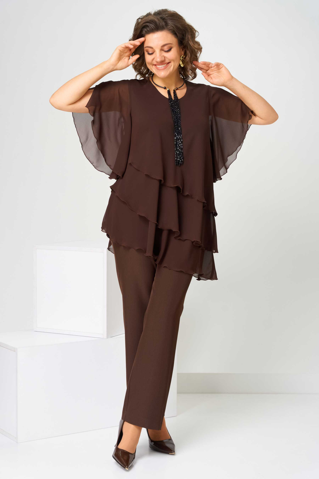 Костюм Асолия 1512 коричневый