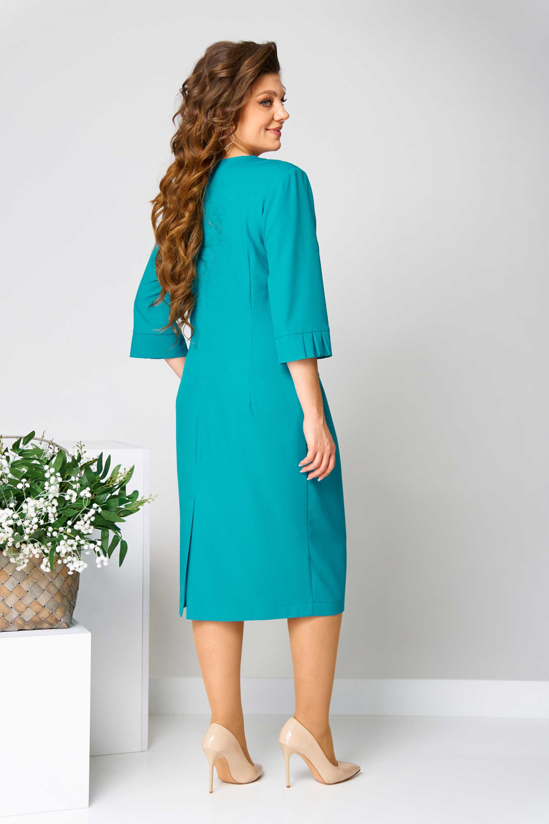 Платье Асолия 2704 бирюза