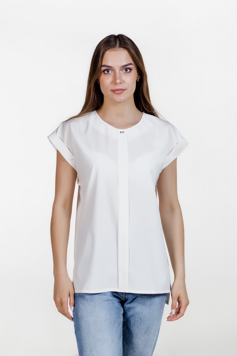 Блузка ATELERO 1012 молочный - фото 3