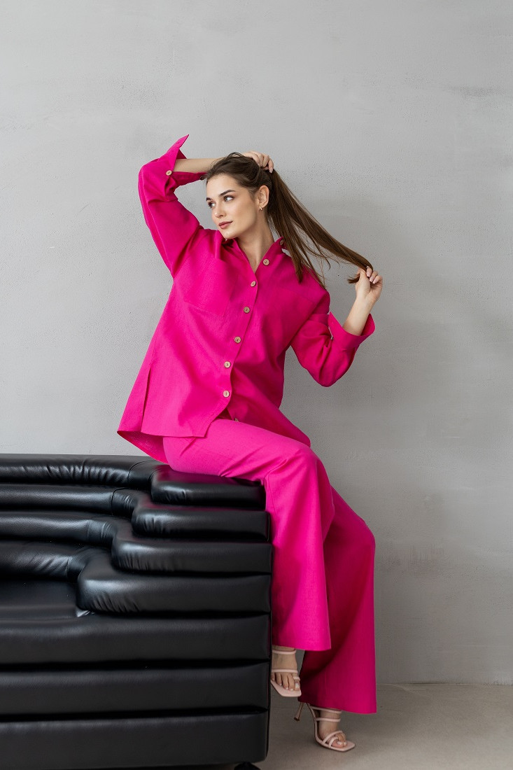 Костюм ATELERO 1053 розовая фуксия - фото 4