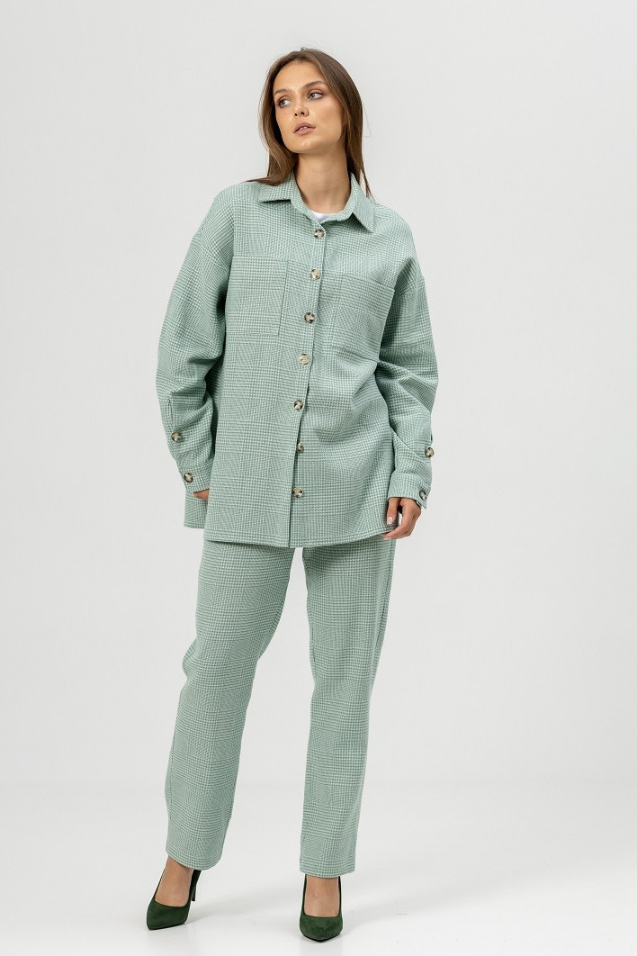 Рубашка ATELERO 1091 бирюзовый - фото 6