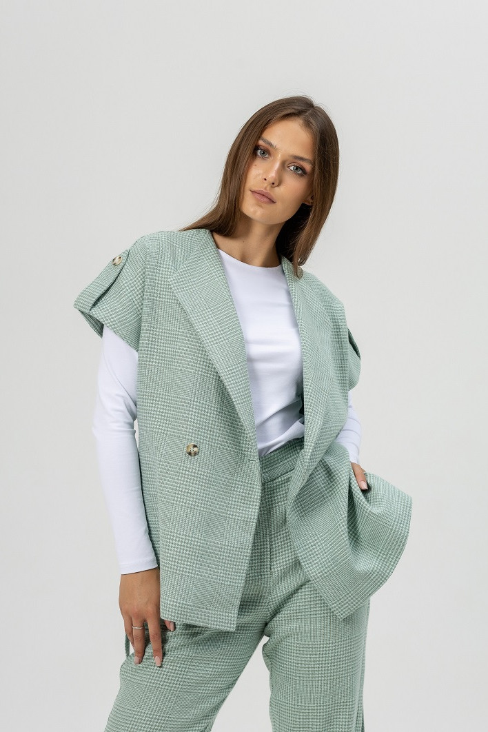 Костюм ATELERO 1094 бирюзовый, белый - фото 3