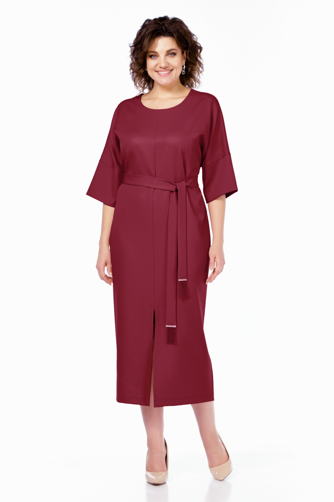 Платье БагираАнТа 1046 бордовый - фото 1