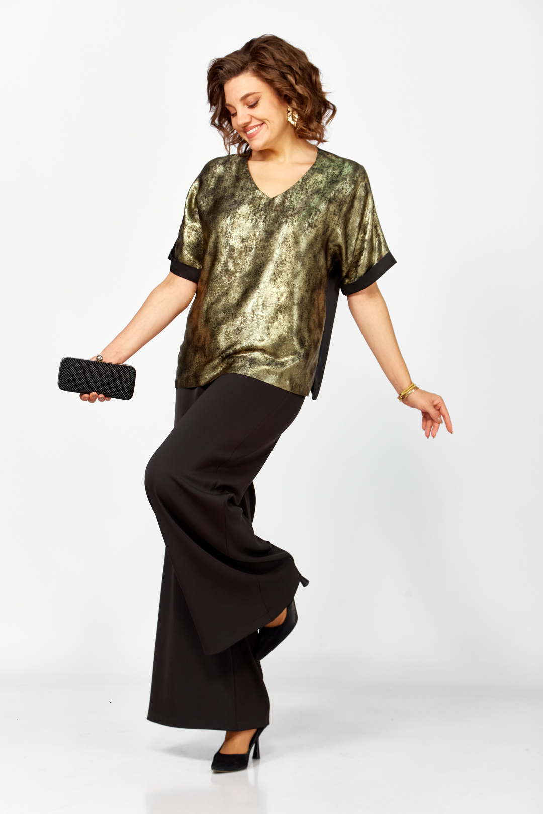 Костюм БагираАнТа 1076 черный + золото - фото 1