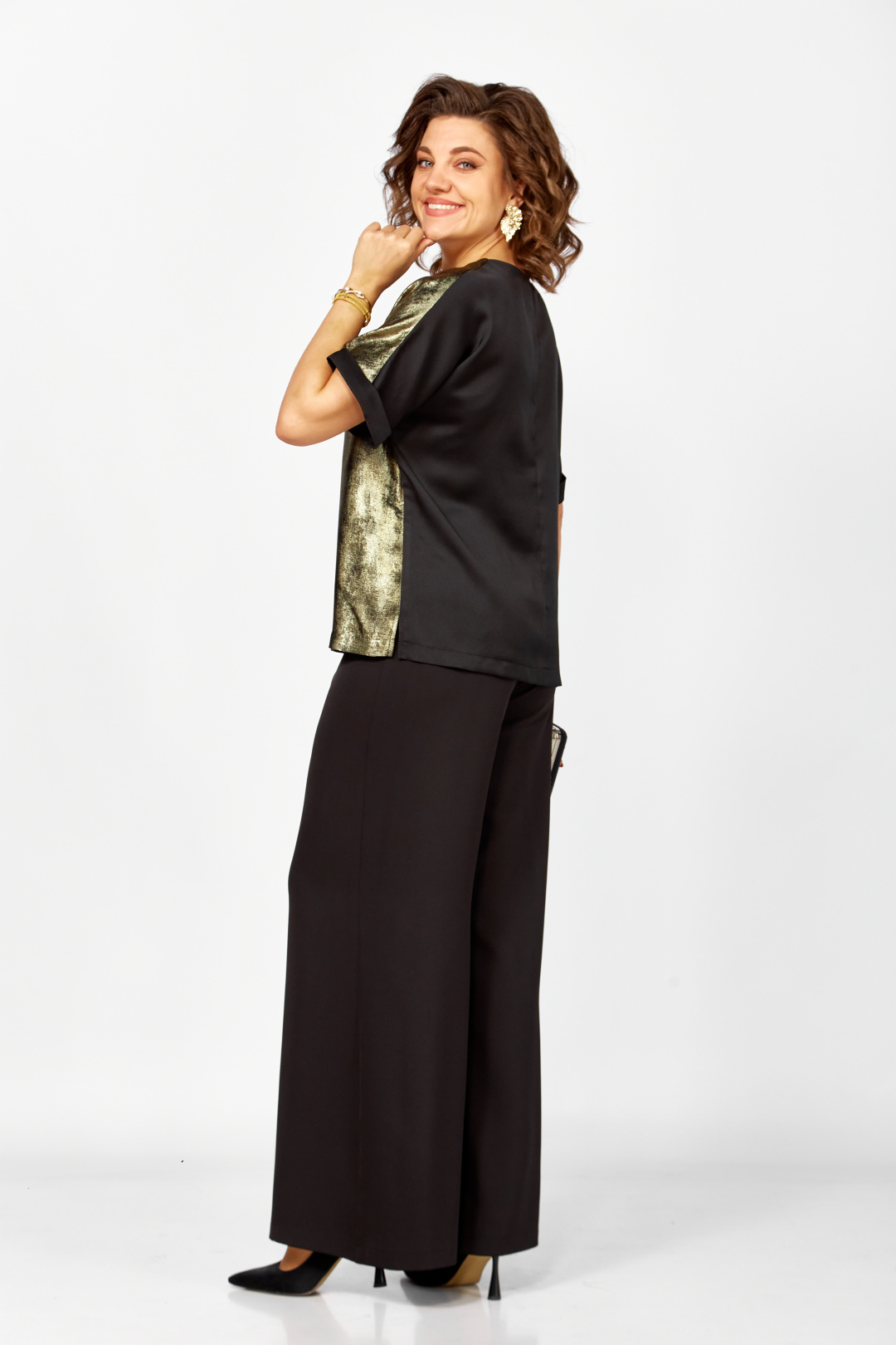 Костюм БагираАнТа 1076 черный + золото - фото 3