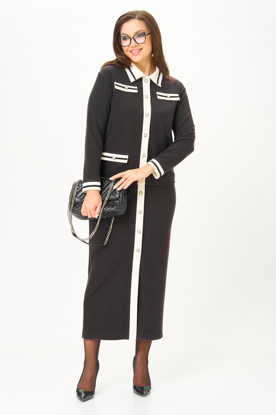 Костюм БагираАнТа 1088 графит + молоко