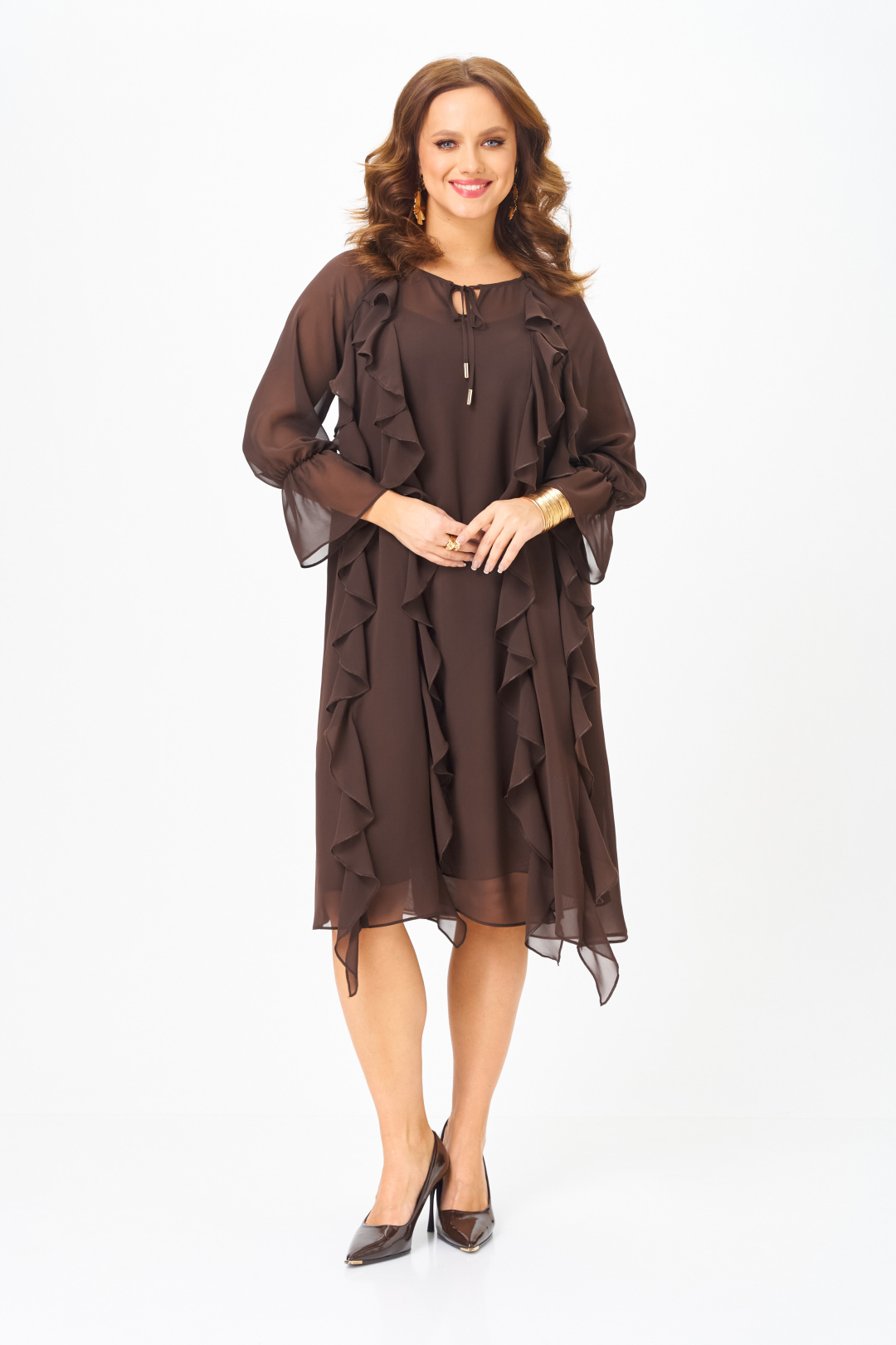Платье БагираАнТа 1091 шоколад - фото 2