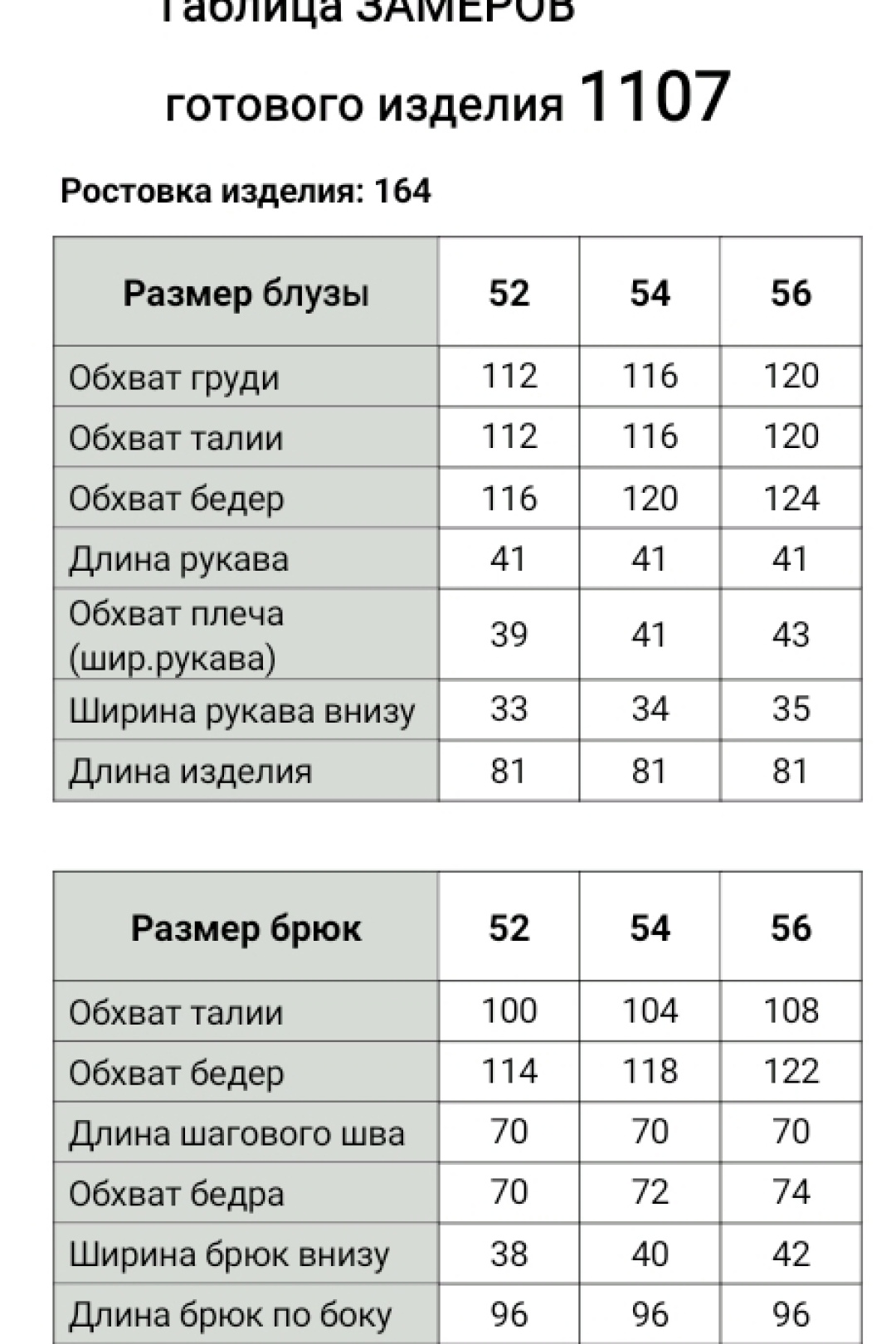 Костюм БагираАнТа 1107