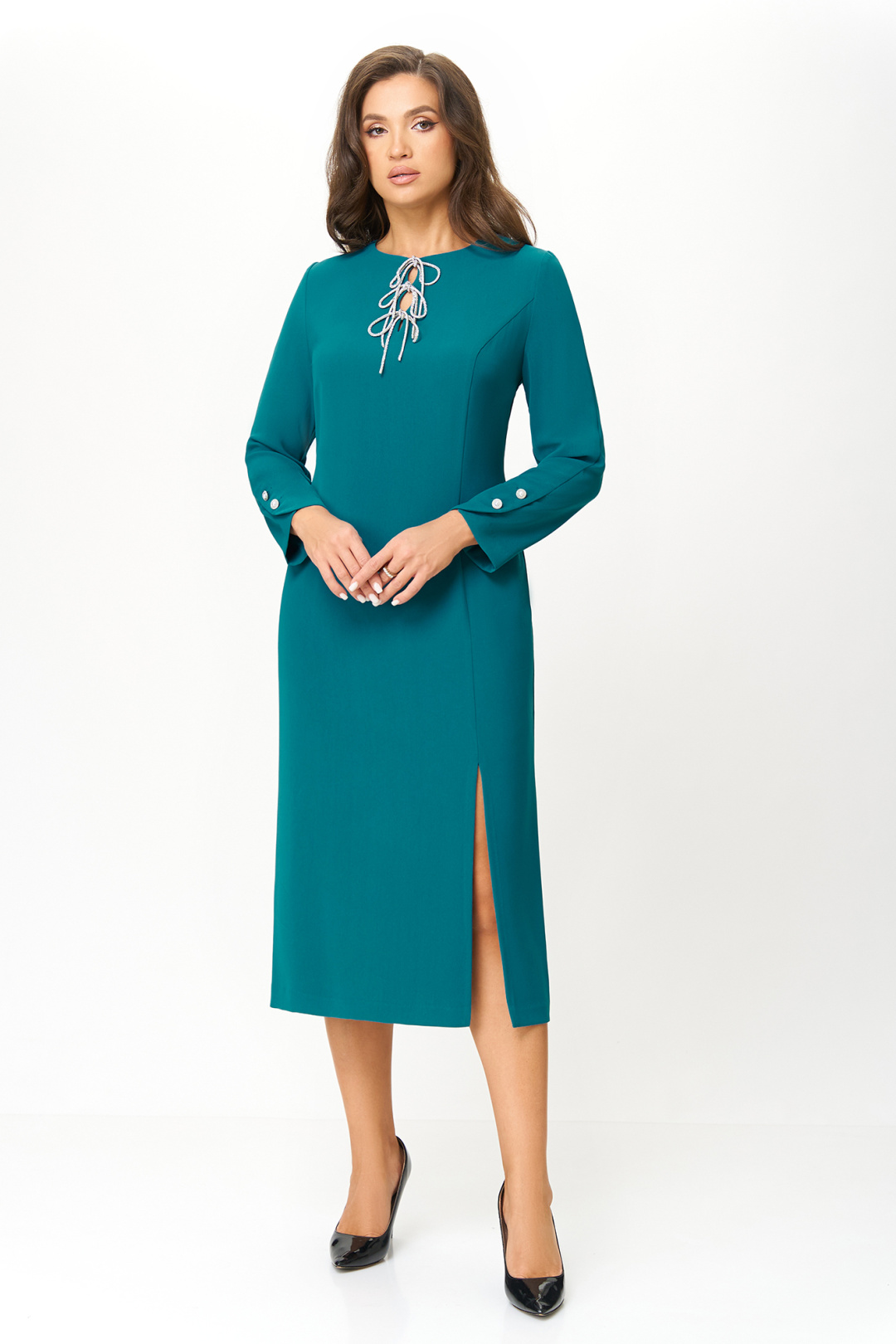 Платье Bazalini 4958 бирюза - фото 1