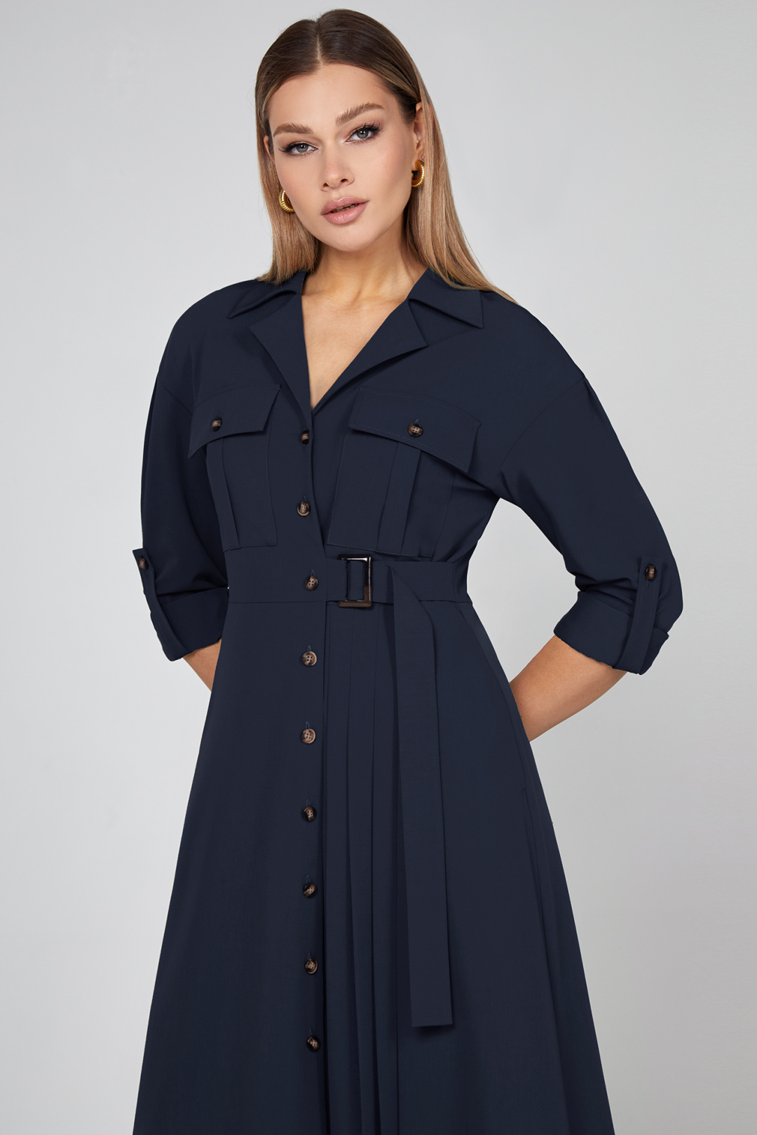 Платье Bazalini 5012 синий - фото 3