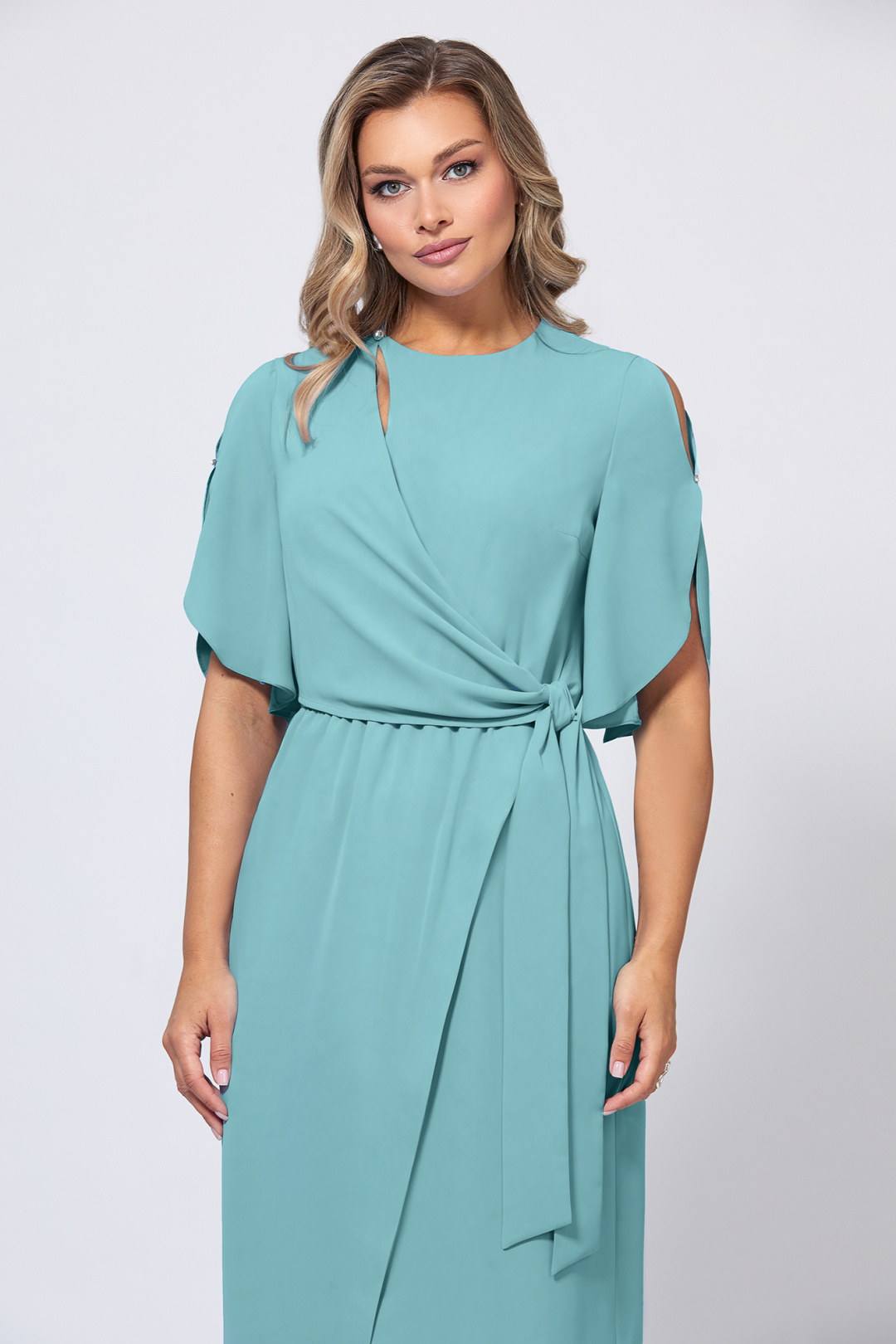 Платье Bazalini 5059 бирюзовый - фото 2