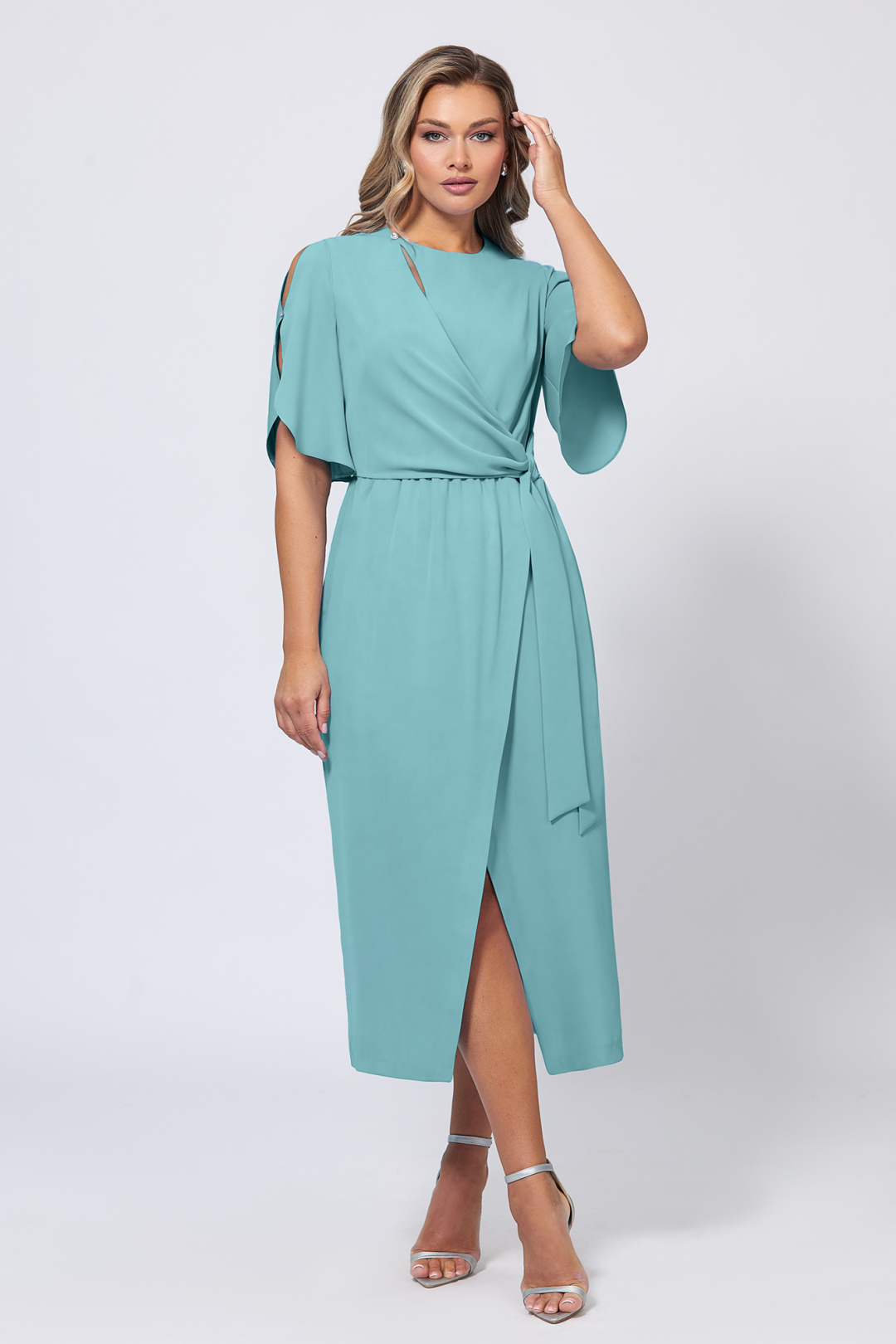 Платье Bazalini 5059 бирюзовый - фото 3