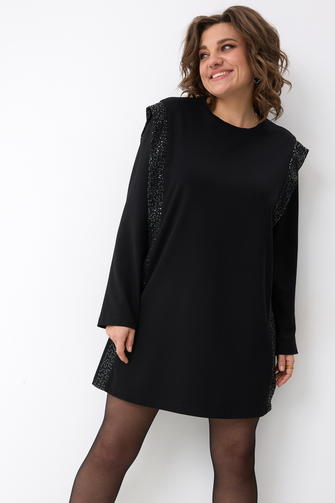Платье BegiModa 1063 черный - фото 4