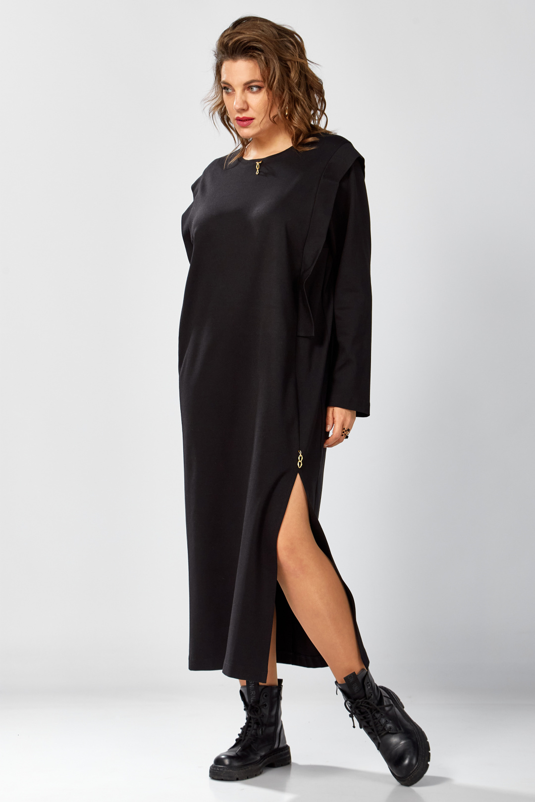 Платье BegiModa 1064 черный - фото 3
