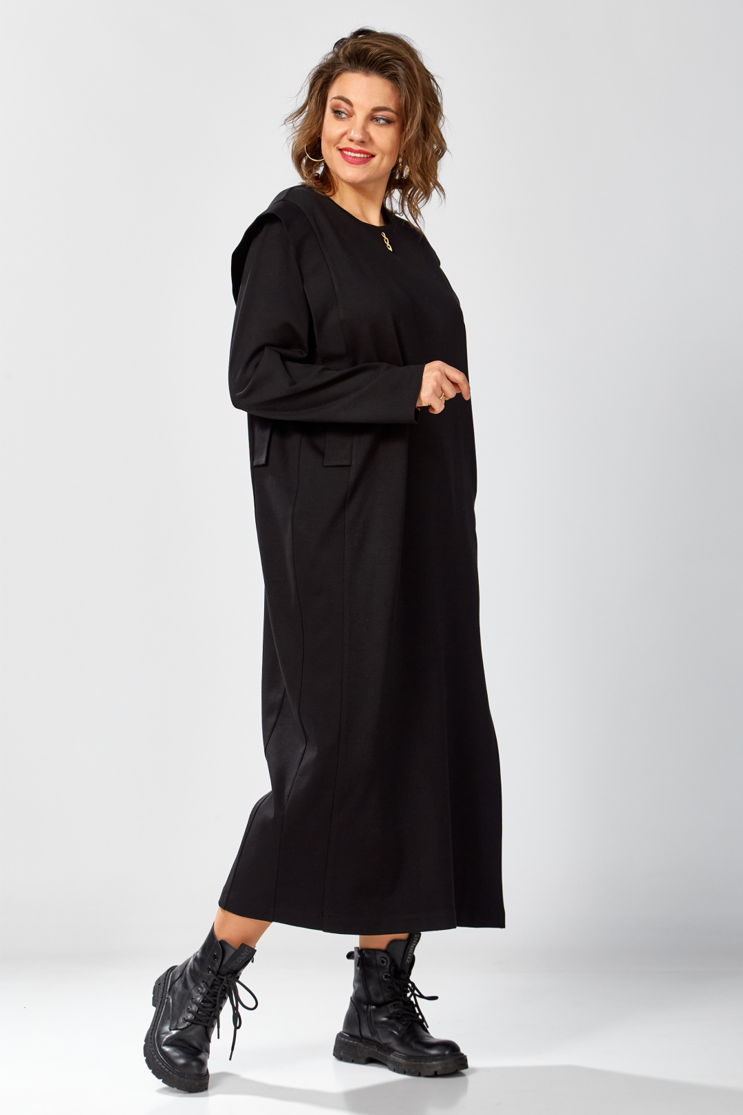 Платье BegiModa 1064 черный - фото 5
