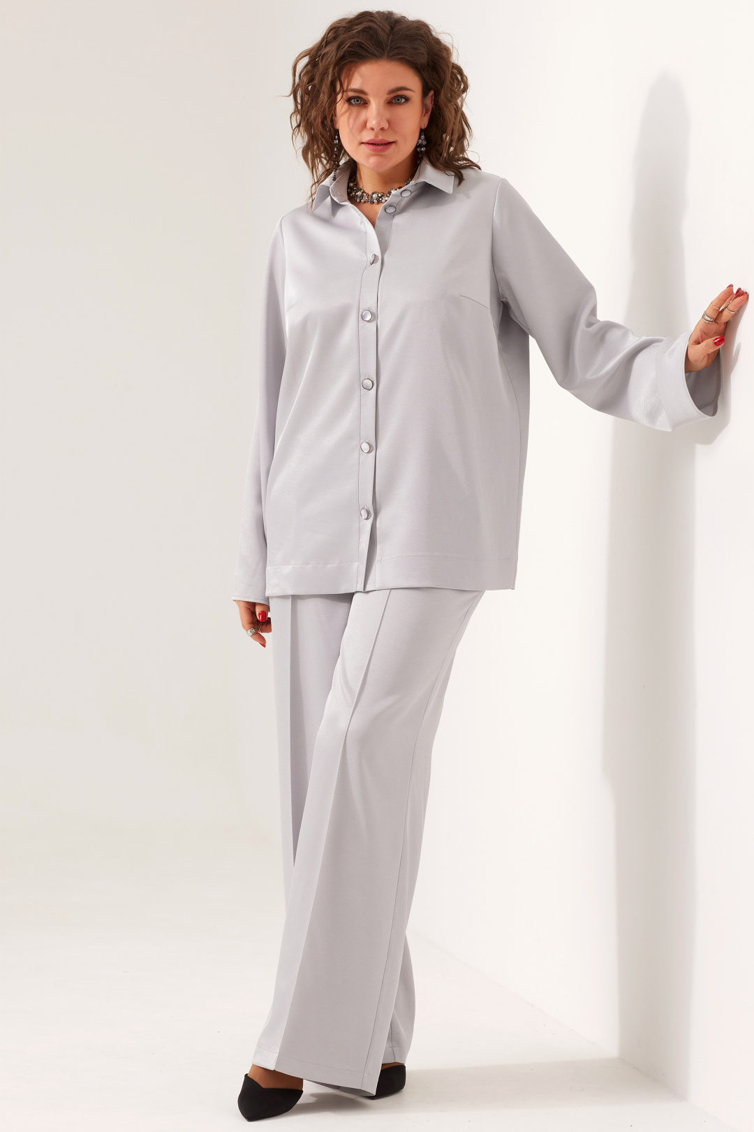 Костюм BegiModa 3081 серебро - фото 6