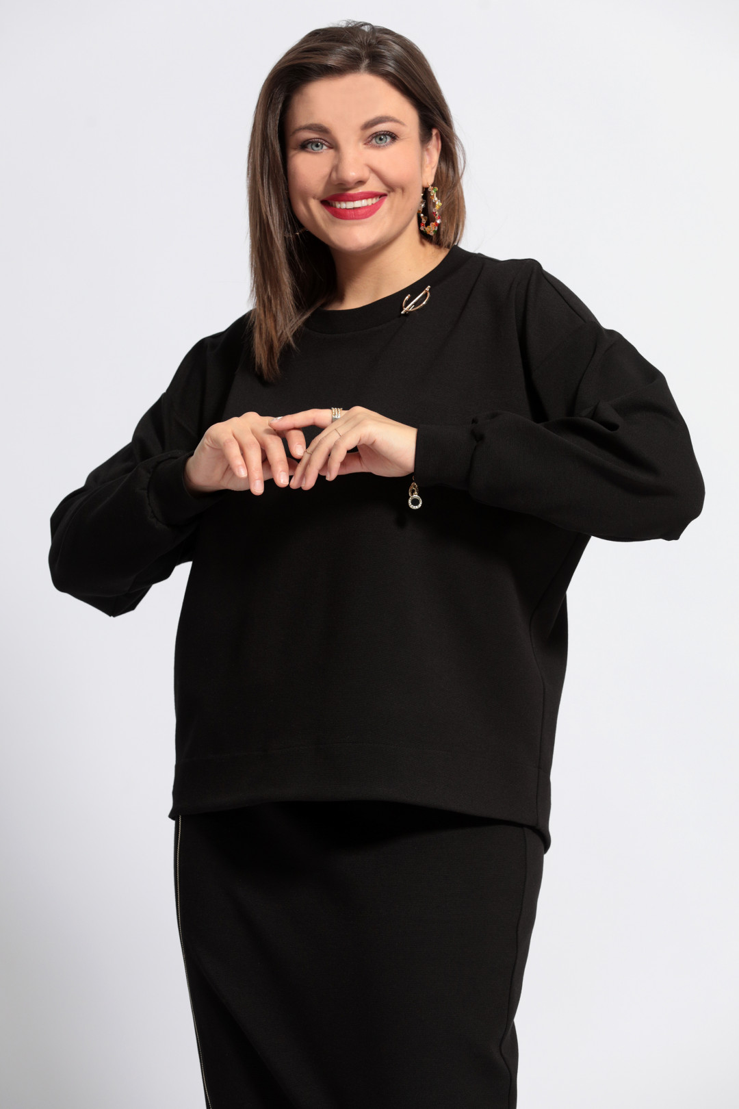 Блузка BegiModa 4068 черный - фото 2