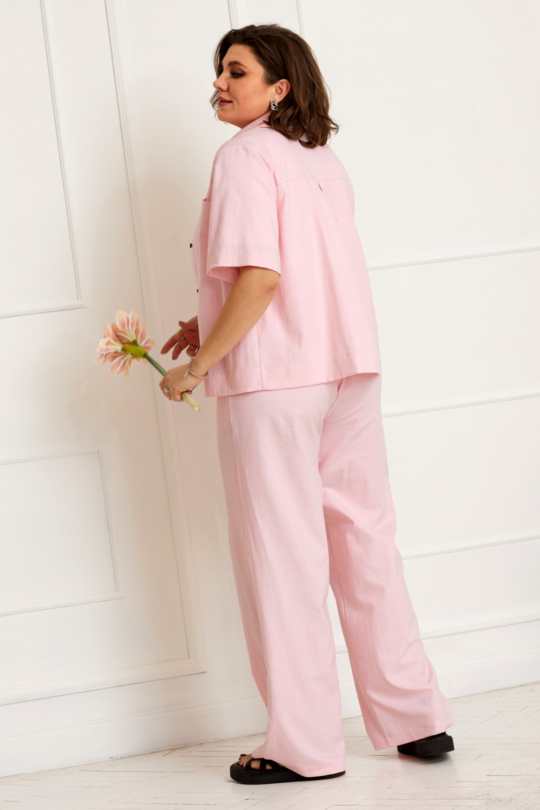 Блузка BegiModa 4084 розовый - фото 5