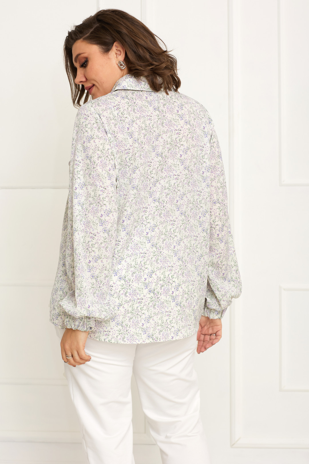 Блузка BegiModa 4087 цветочный принт