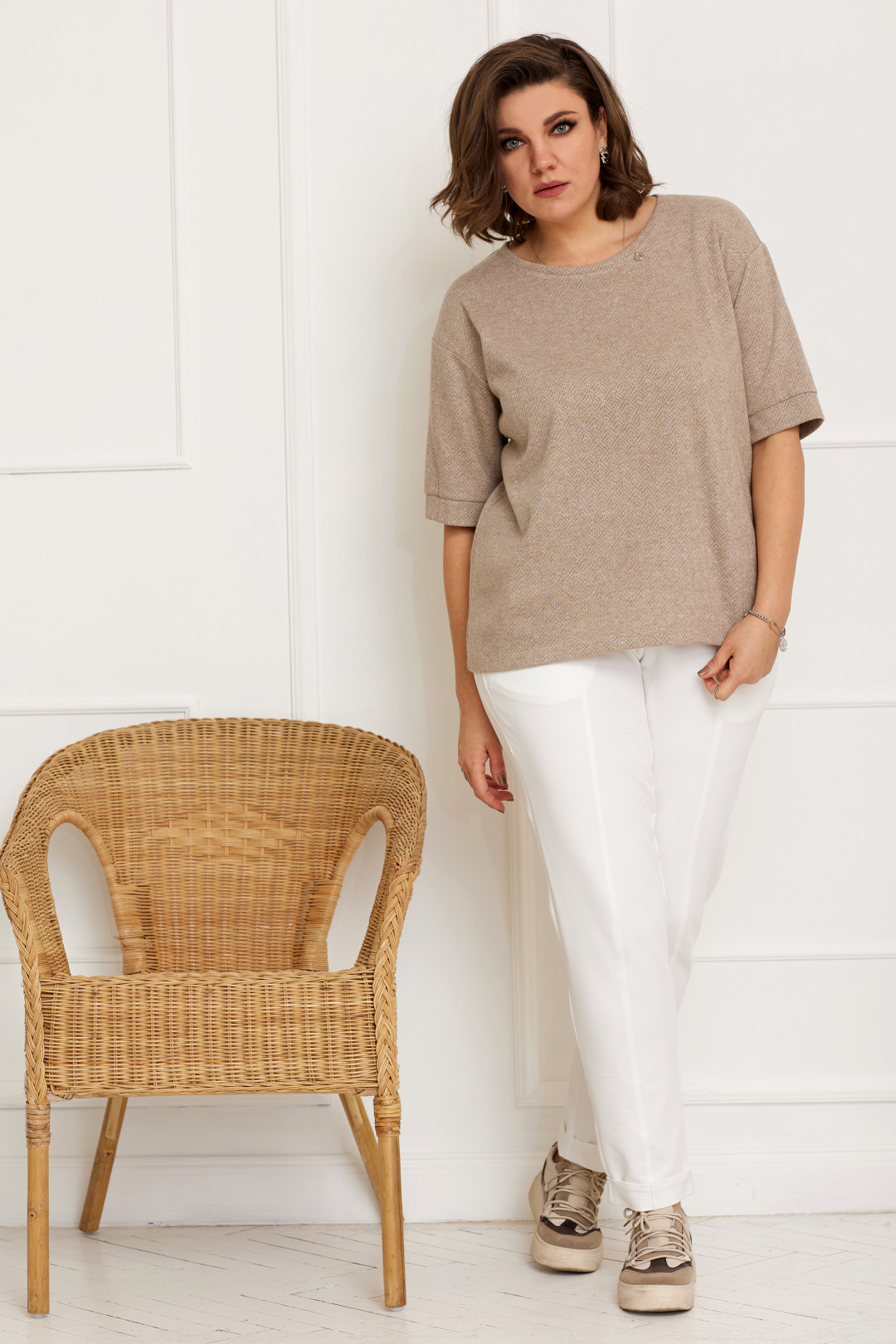 Блузка BegiModa 4089 песок - фото 1