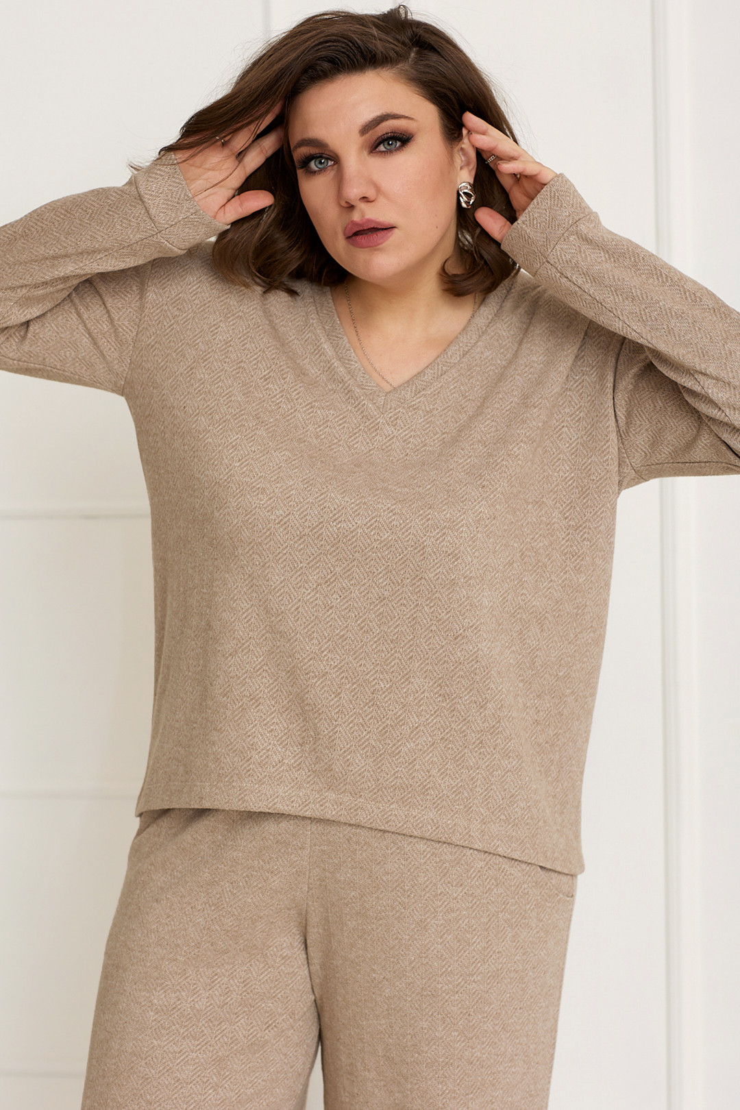 Блузка BegiModa 4090 песок - фото 4