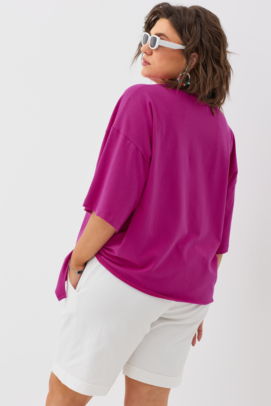 Блузка BegiModa 4093 малиновый - фото 3