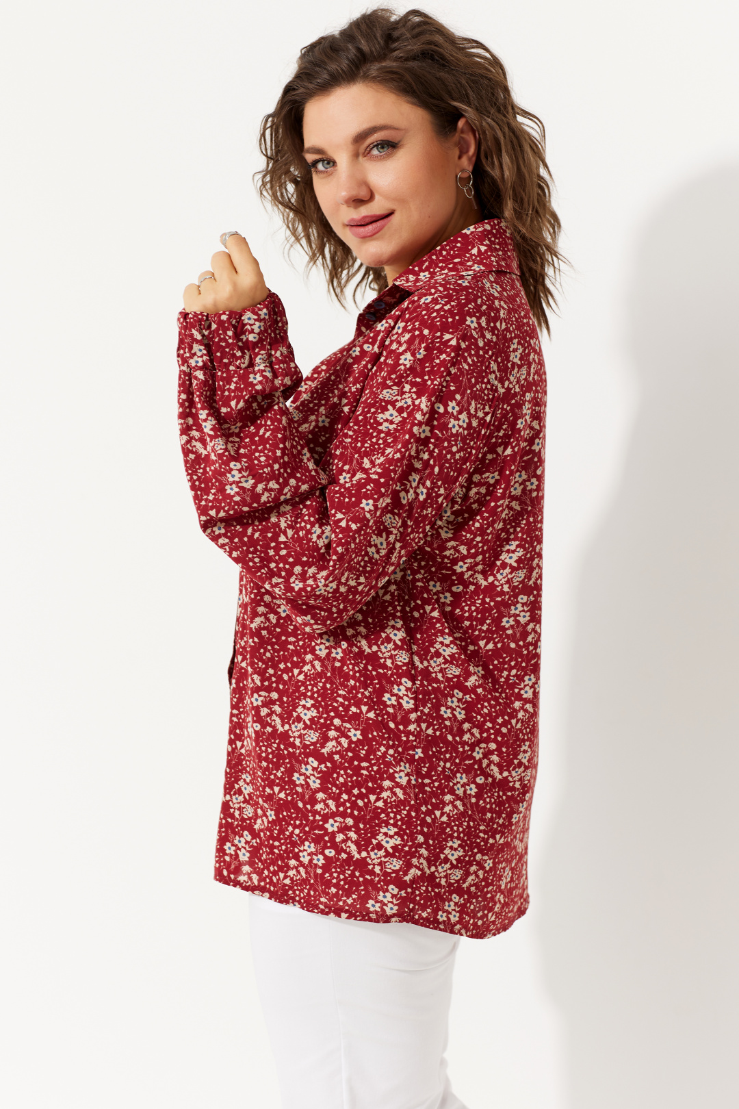 Блузка BegiModa 4104 вино - фото 5