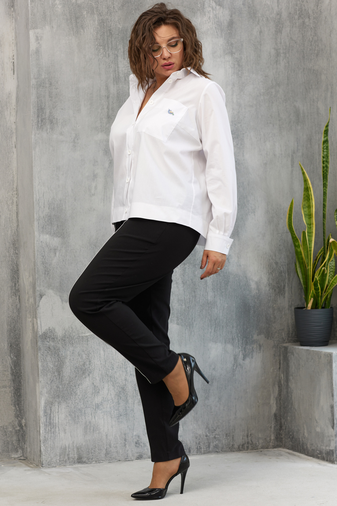 Блузка BegiModa 4107 белый - фото 3