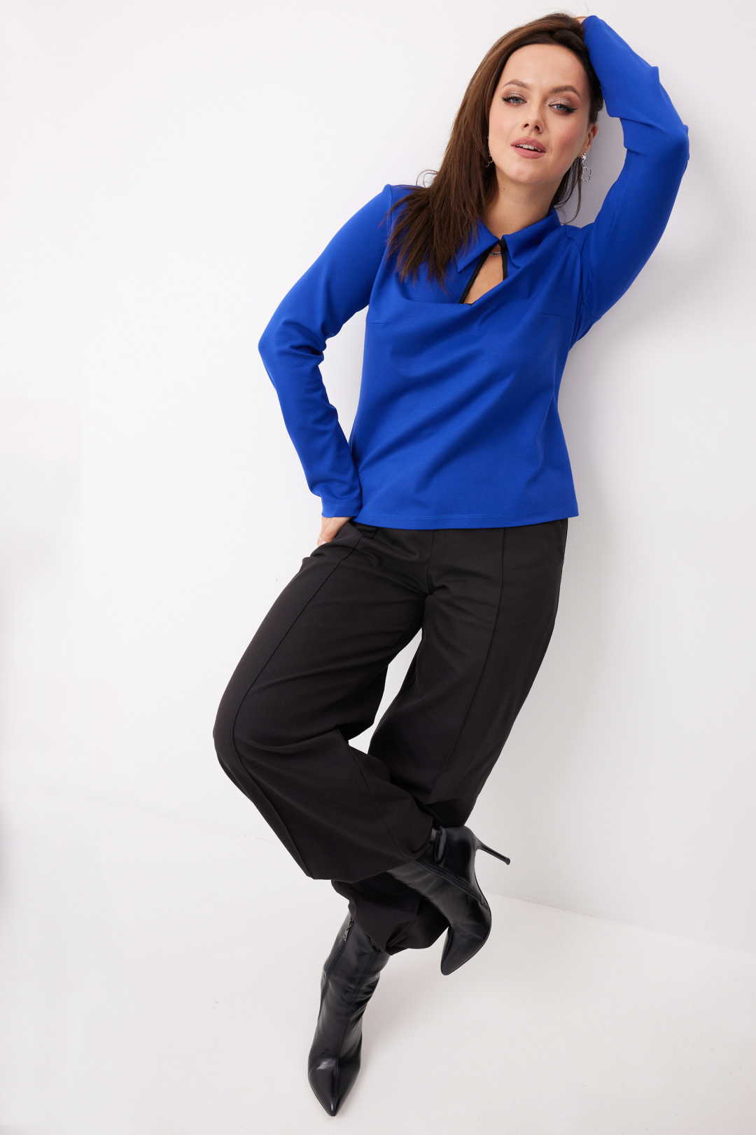 Блузка BegiModa 4147 василёк - фото 4