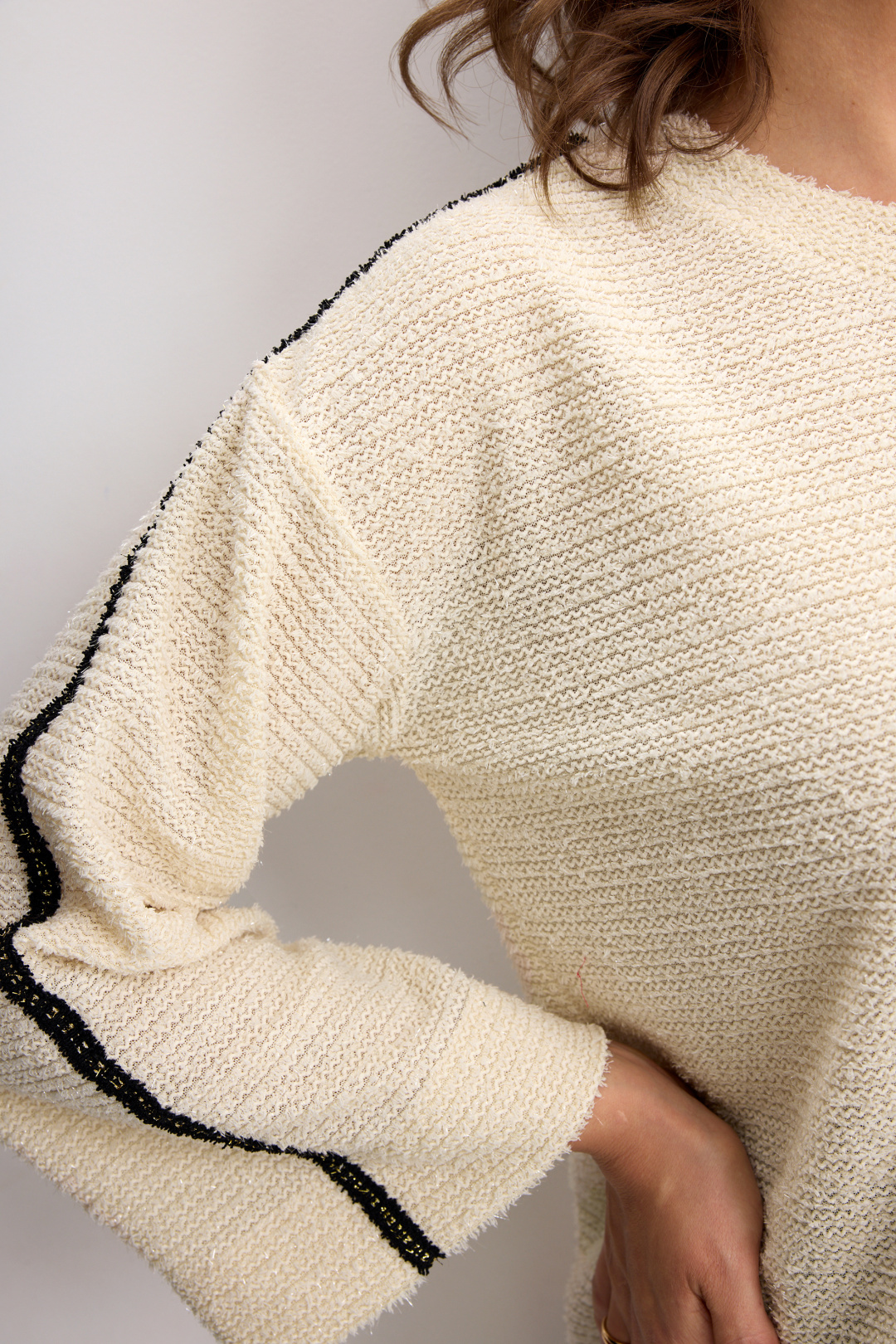 Джемпер BegiModa 4149 топленое молоко - фото 4