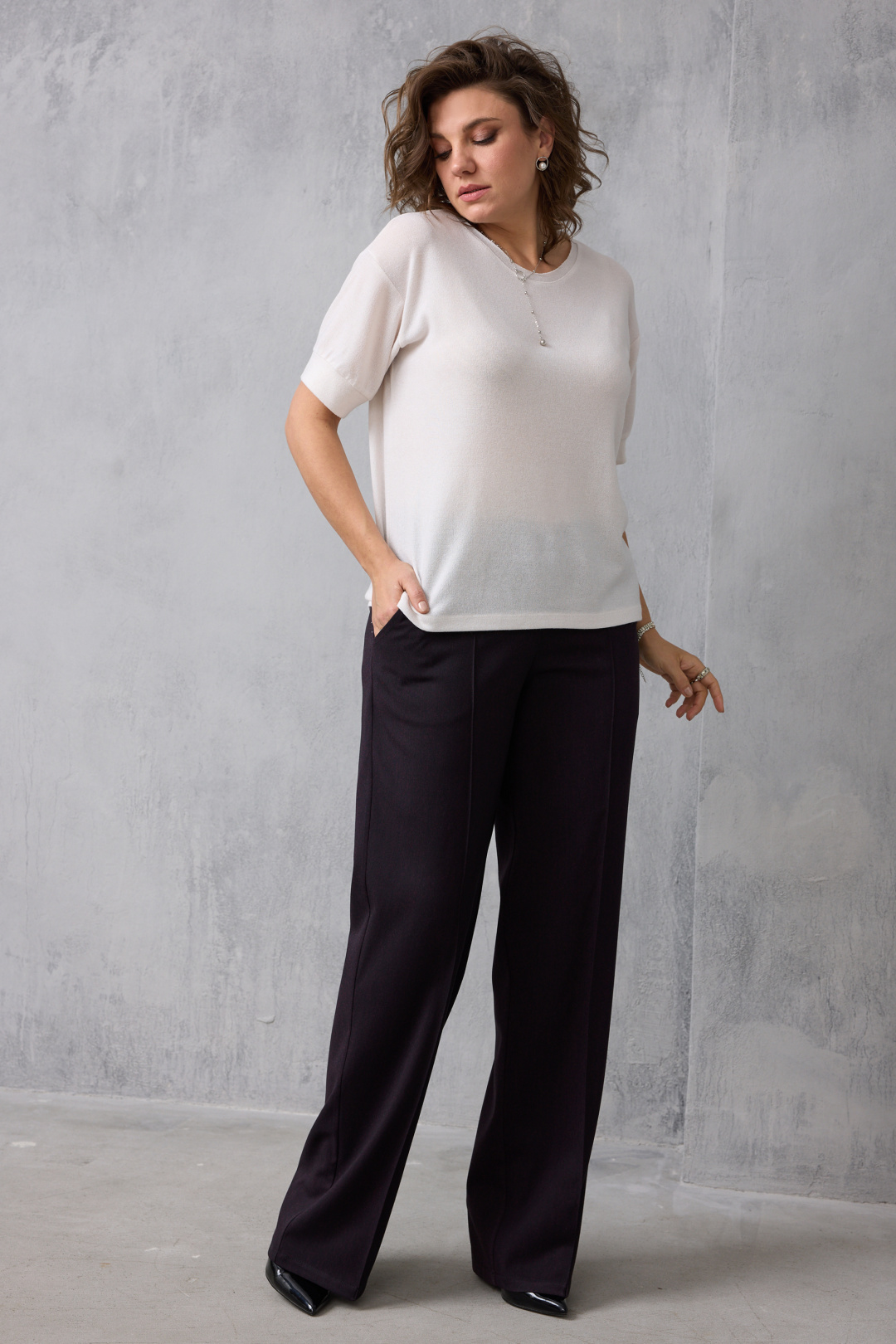 Блузка BegiModa 4153 молочный - фото 4