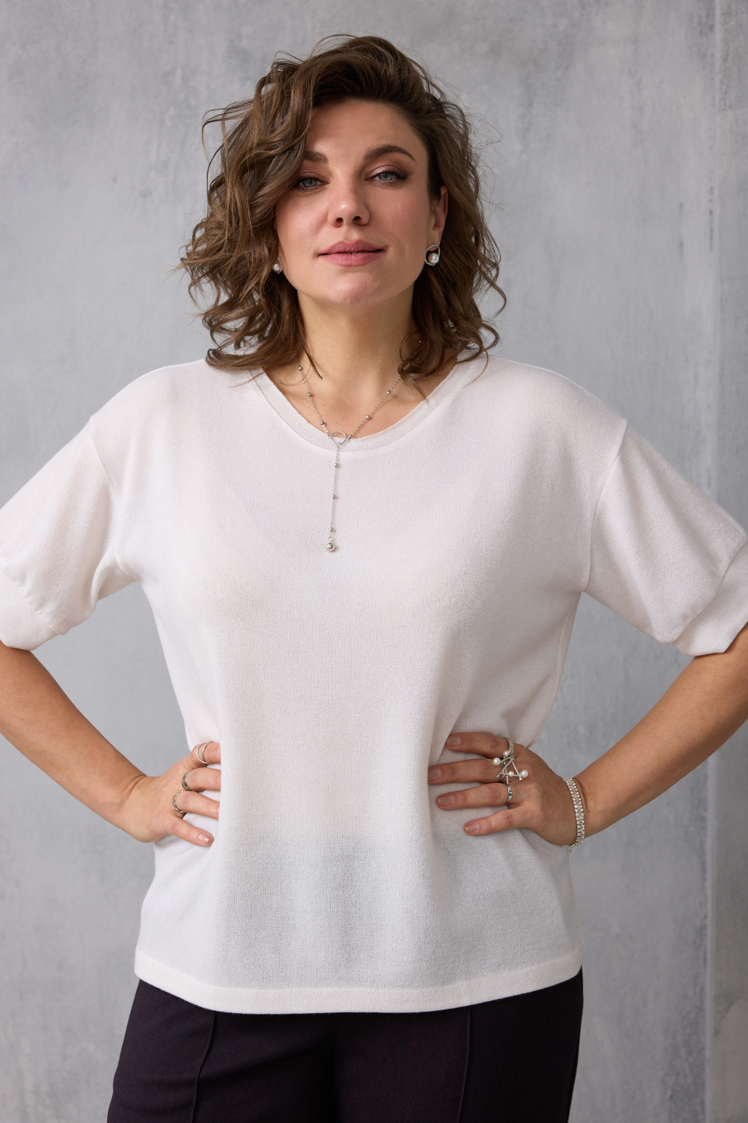 Блузка BegiModa 4153 молочный - фото 5