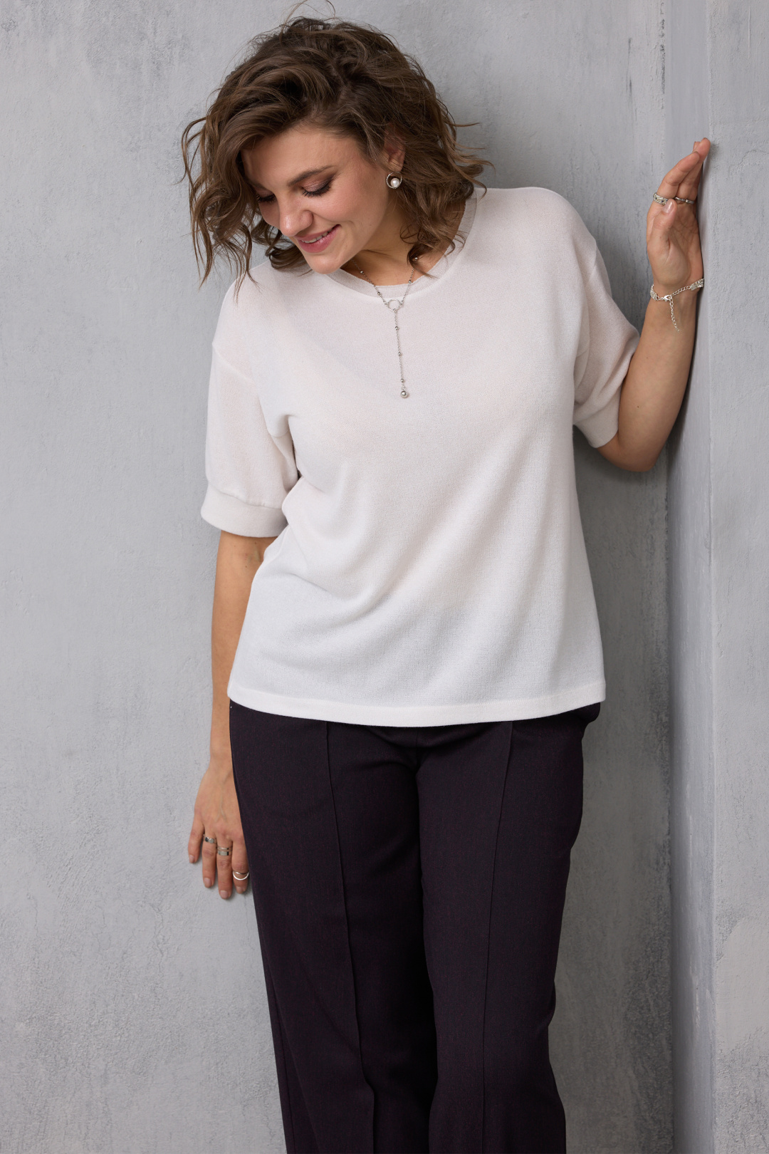 Блузка BegiModa 4153 молочный - фото 6