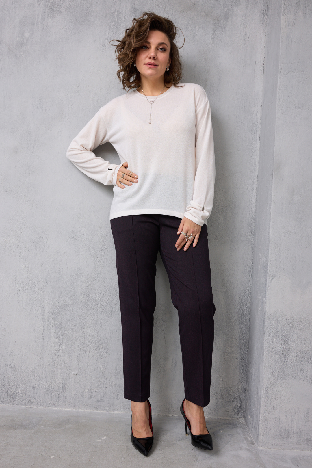 Джемпер BegiModa 4154 молочный - фото 2