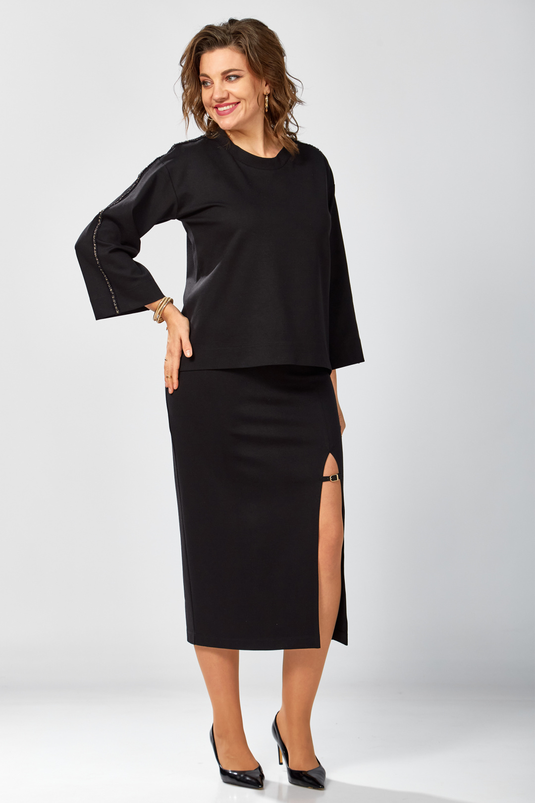 Джемпер BegiModa 4155 черный - фото 3