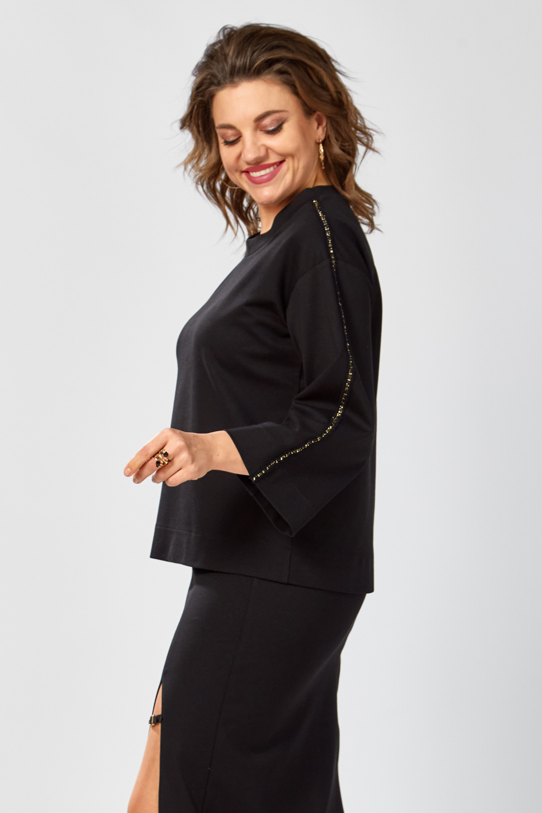 Джемпер BegiModa 4155 черный - фото 5