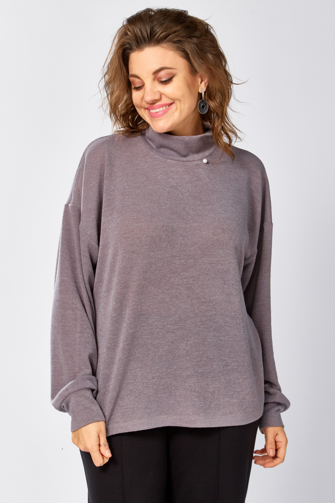 Джемпер BegiModa 4156 фиолетовый пепел - фото 1