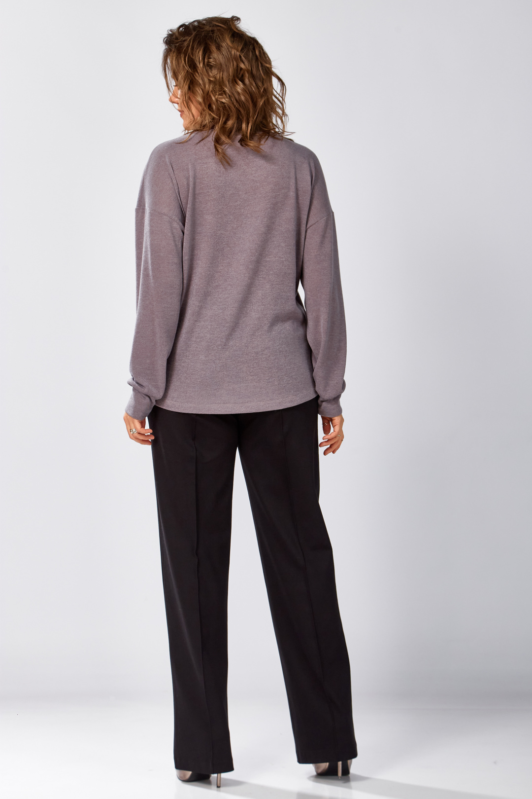 Джемпер BegiModa 4156 фиолетовый пепел - фото 6