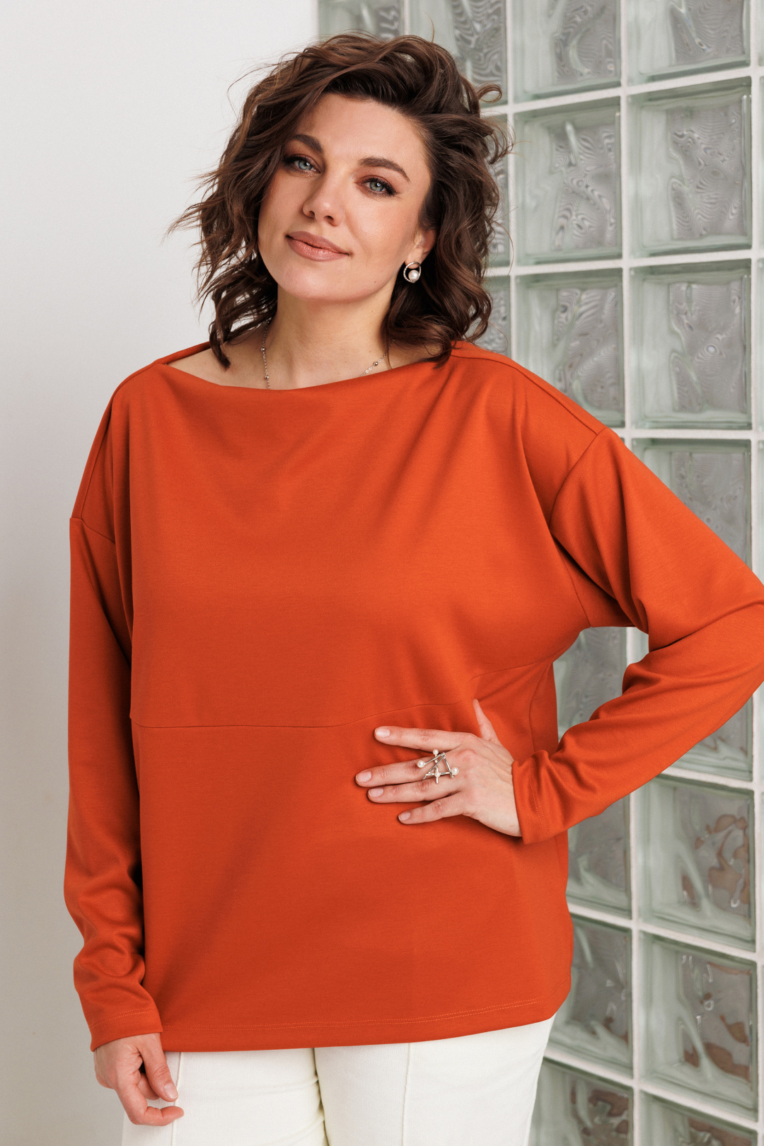 Джемпер BegiModa 4158 оранж - фото 5