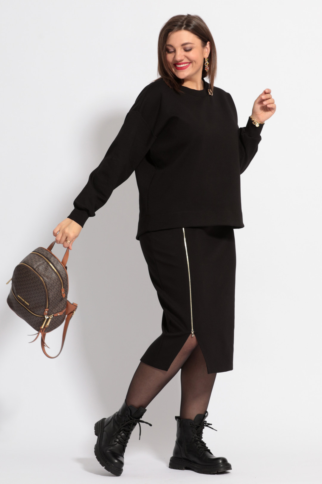 Юбка BegiModa 5008 черный - фото 3