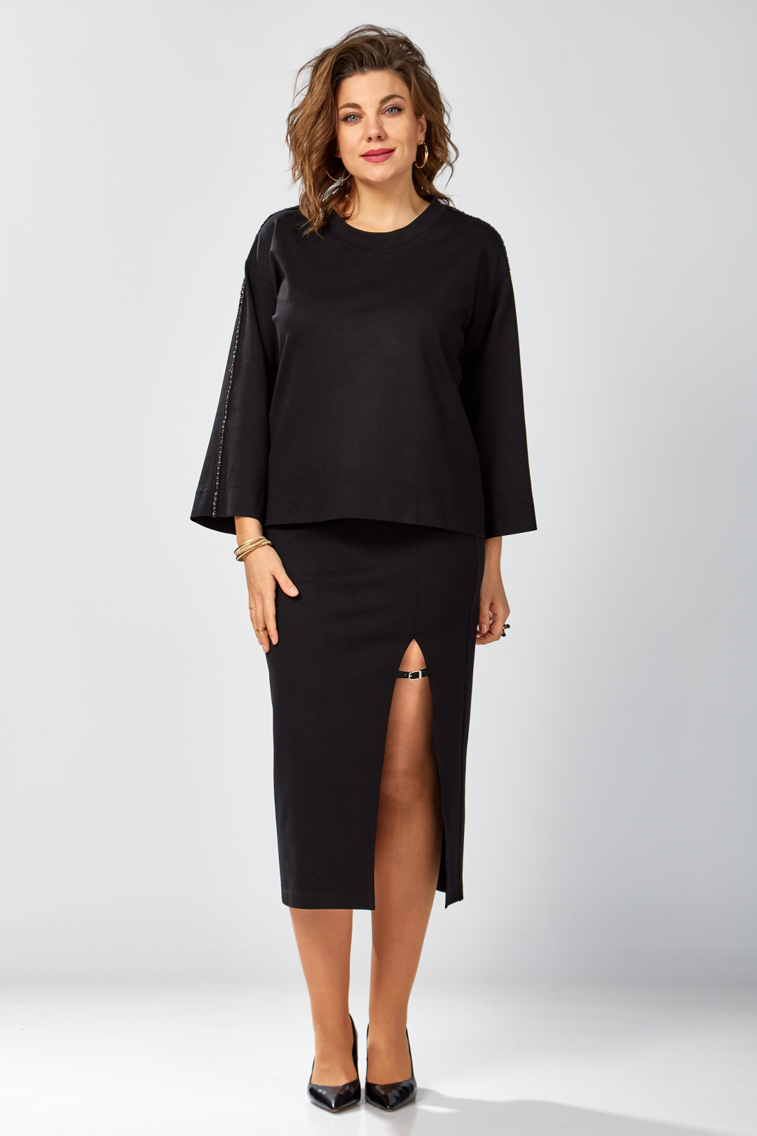 Юбка BegiModa 5017 черный - фото 2