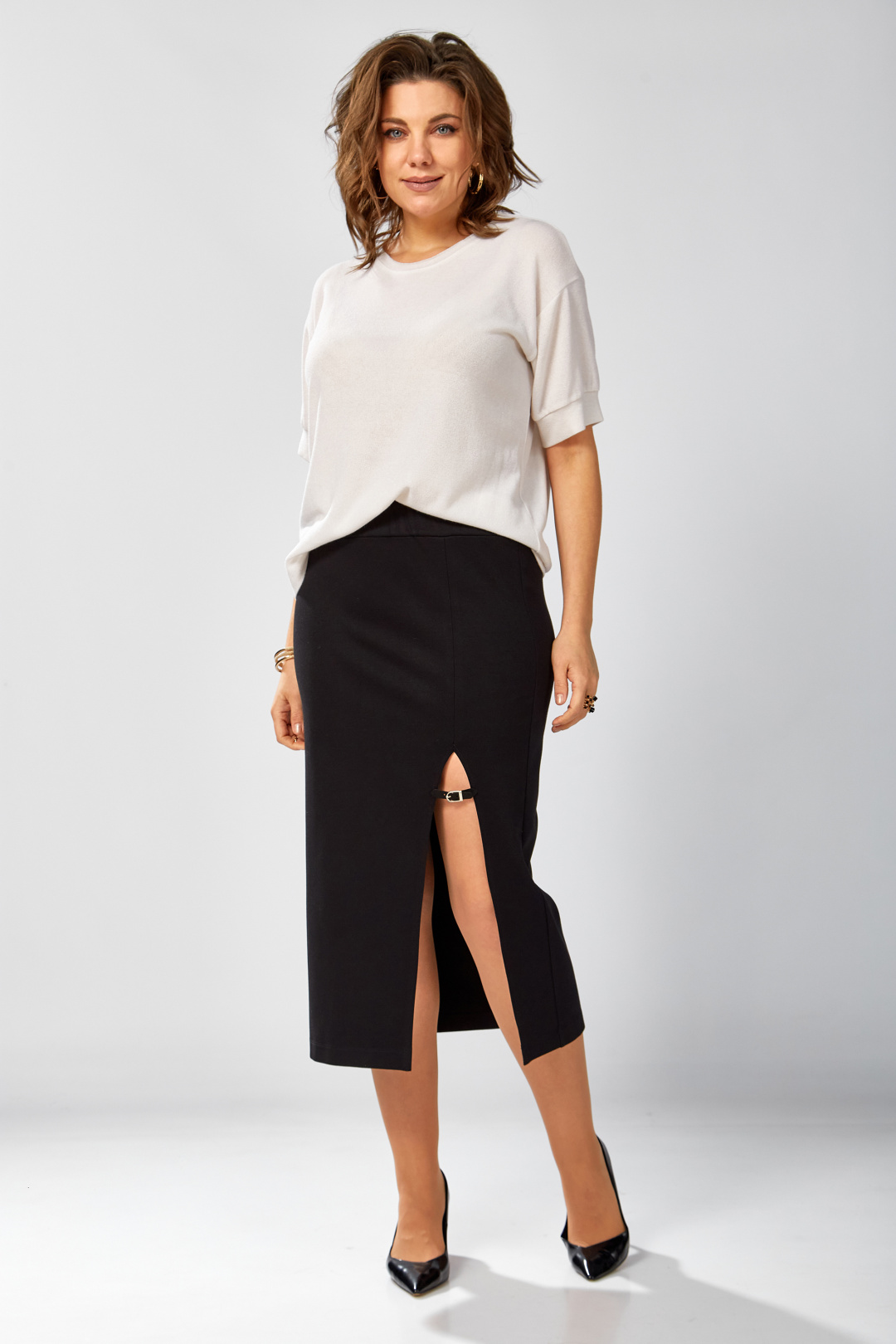 Юбка BegiModa 5017 черный - фото 4